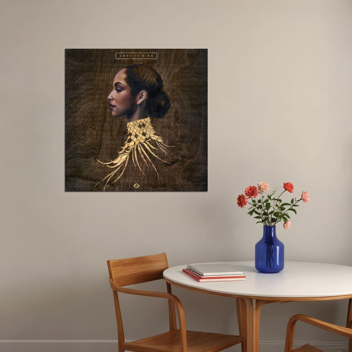 Sade Love Is King Album Cover Art Music Poster Iconic Singer Wall Print