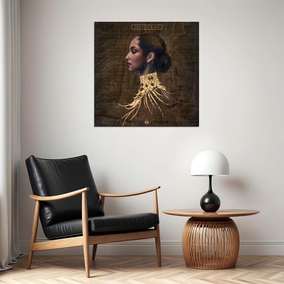 Sade Love Is King Album Cover Art Music Poster Iconic Singer Wall Print