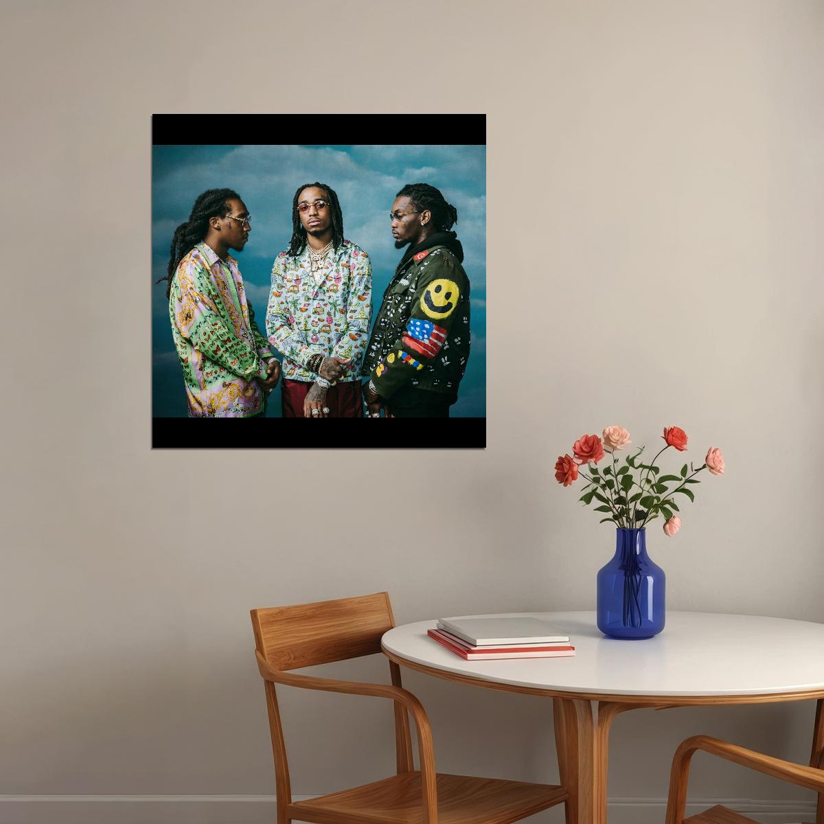 Migos Quavo Takeoff Offset Album Cover Art Music Poster Hip-hop Wall Print