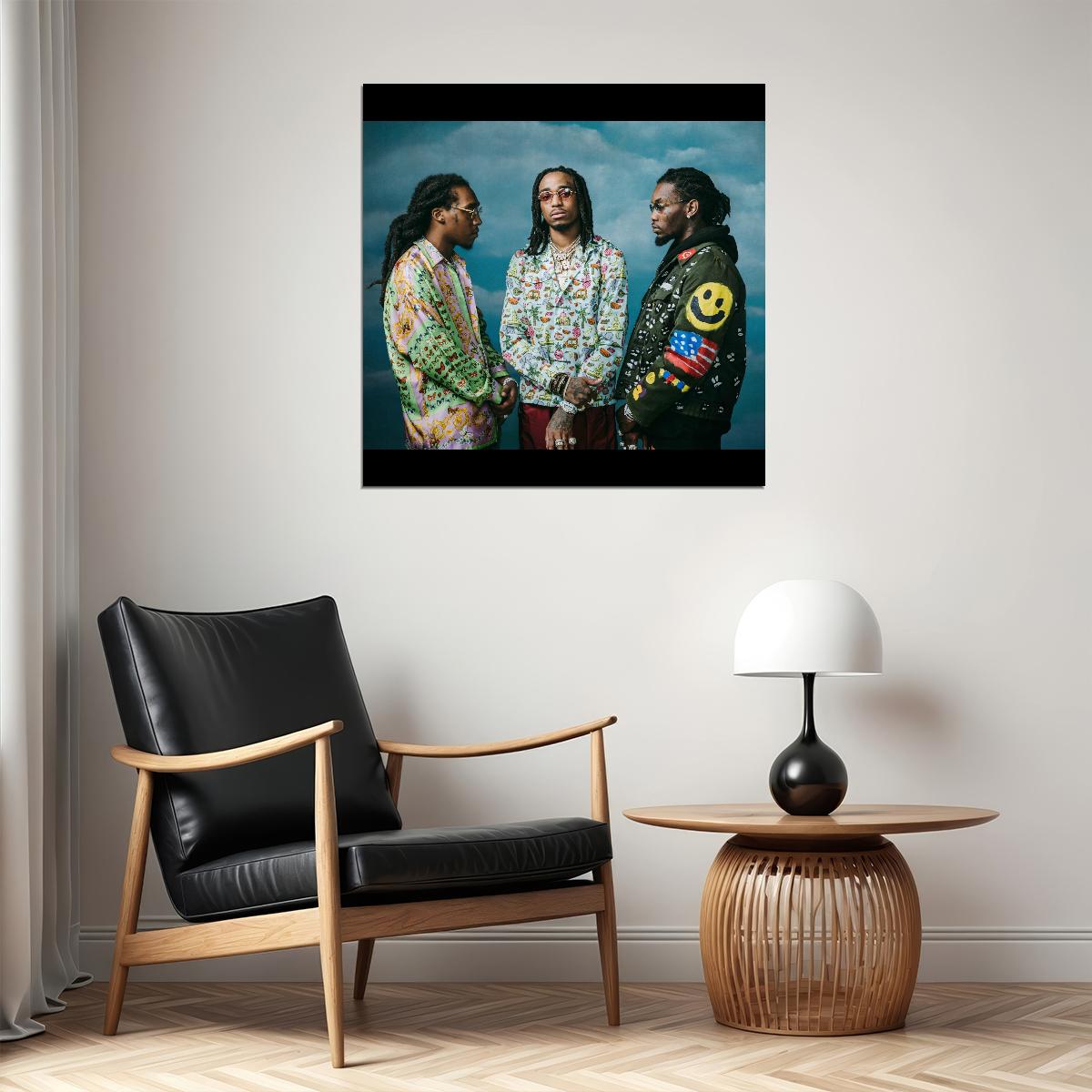 Migos Quavo Takeoff Offset Album Cover Art Music Poster Hip-hop Wall Print