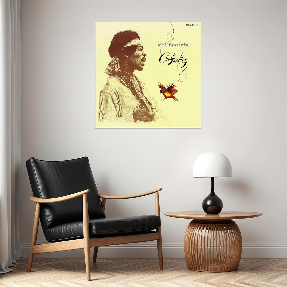 Jimi Hendrix Crash Landing Album Cover Art Music Poster Rock Wall Print