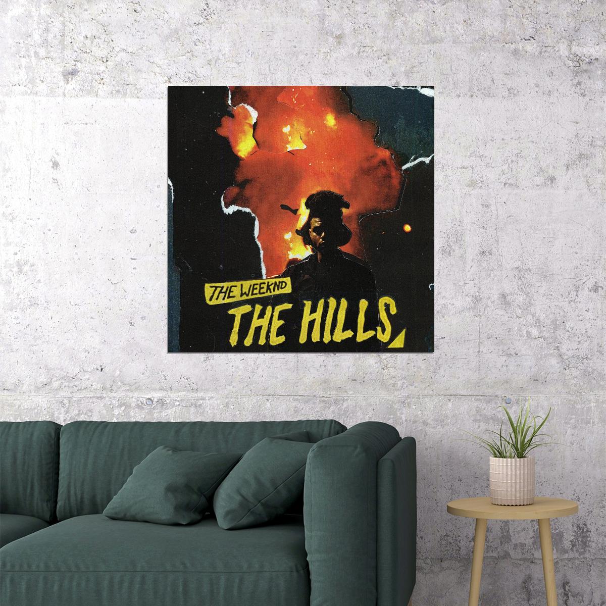 The Weeknd The Hills Album Cover Art Music Poster Iconic R&b Artist Print