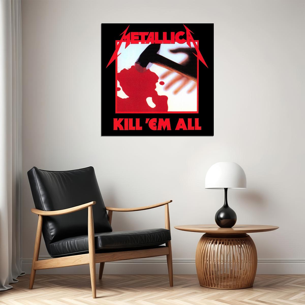 Metallica Kill 'em All Album Cover Art Music Poster Heavy Metal Wall Print