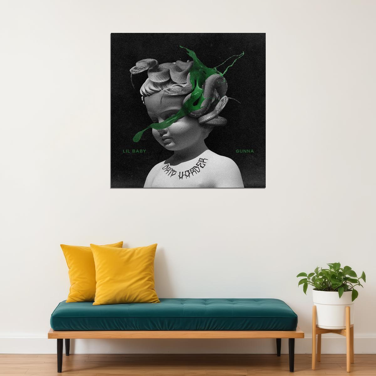 Lil Baby Street Drip Harder Album Cover Art Rap Wall Print