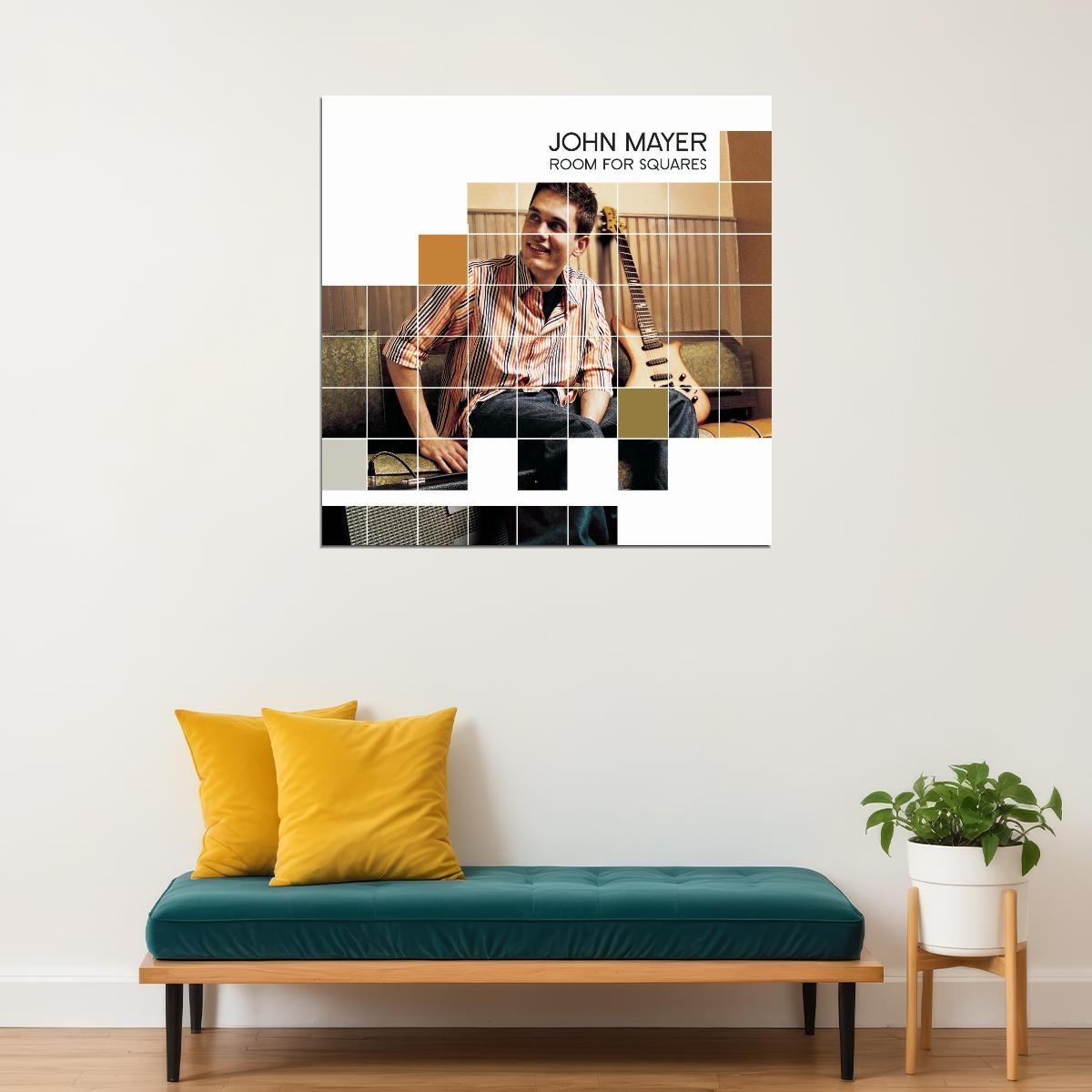 John Mayer Room For Squares Album Cover Art Music Poster Pop Rock Wall Art