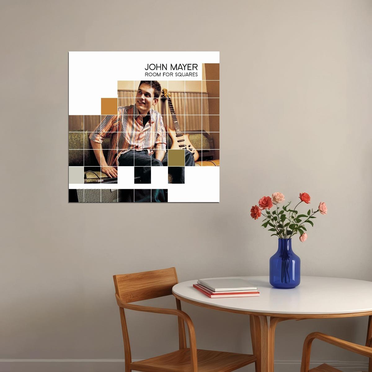 John Mayer Room For Squares Album Cover Art Music Poster Pop Rock Wall Art