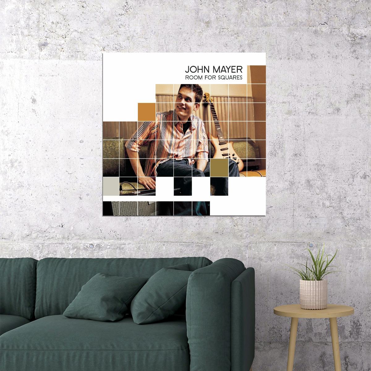 John Mayer Room For Squares Album Cover Art Music Poster Pop Rock Wall Art
