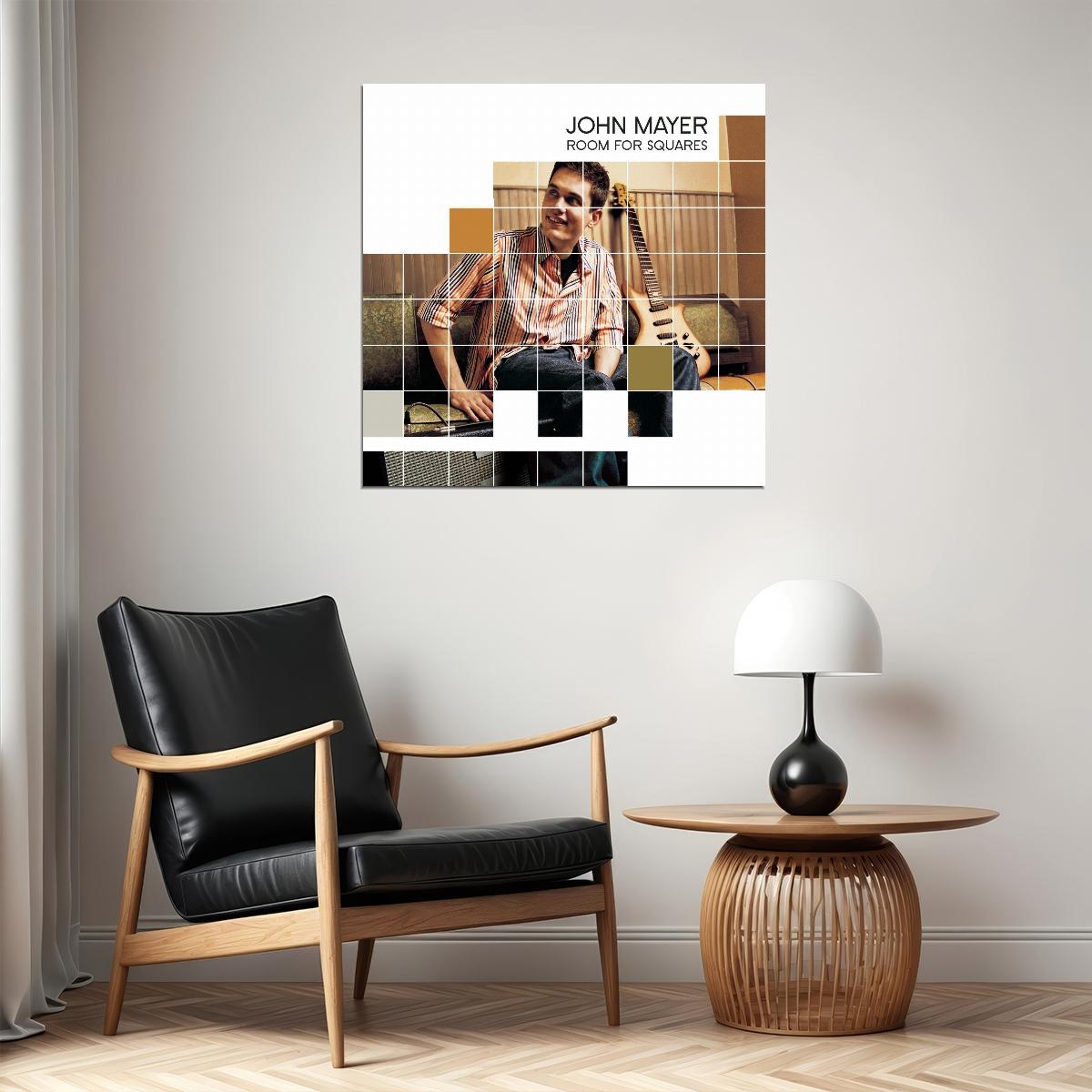 John Mayer Room For Squares Album Cover Art Music Poster Pop Rock Wall Art