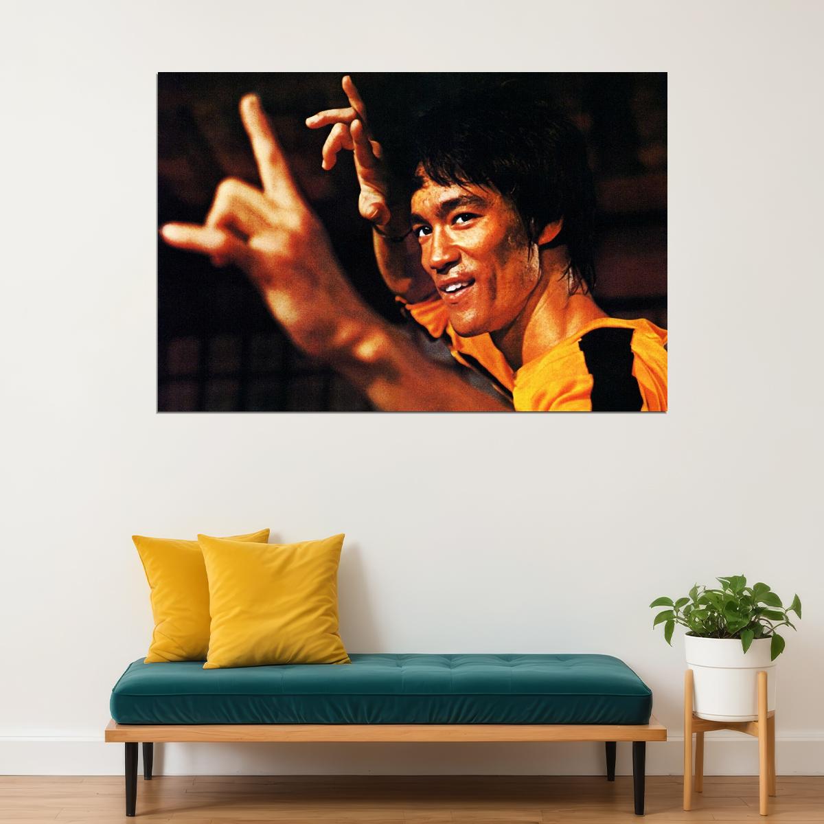 Bruce Lee Poster Martial Arts Legend Wall Art Action Star Print