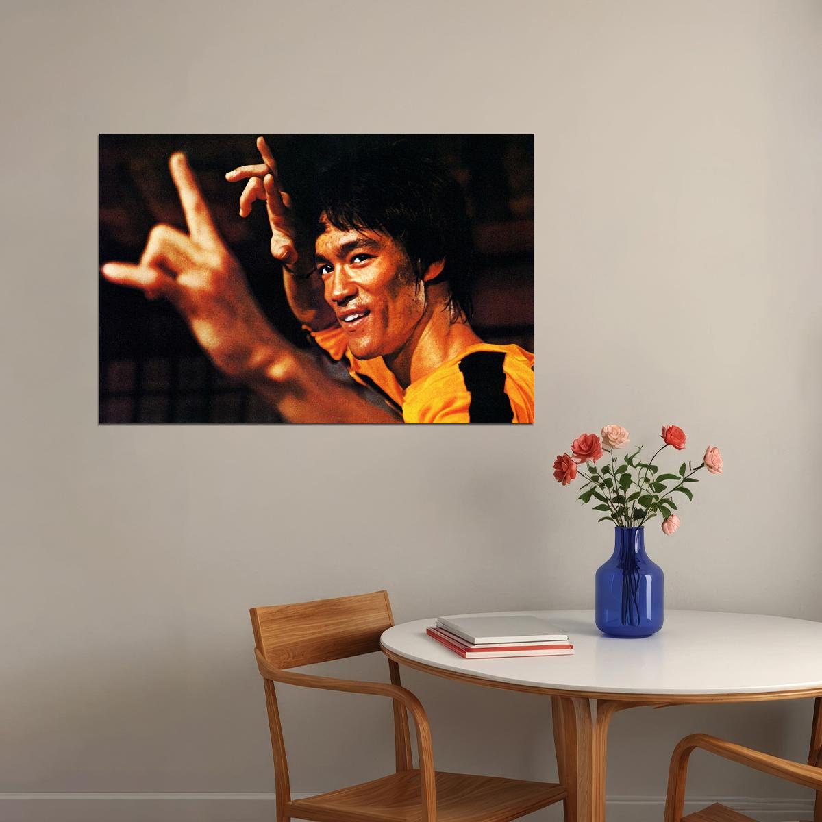 Bruce Lee Poster Martial Arts Legend Wall Art Action Star Print