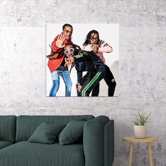Migos Quavo Takeoff Offset Album Cover Art Music Poster Hip-hop Wall Print - xonomax