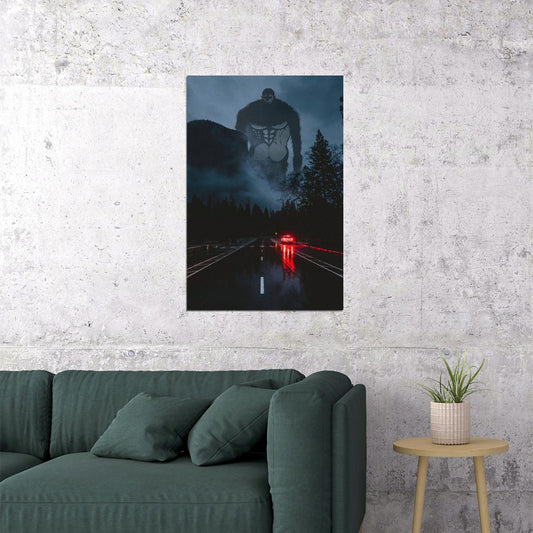 Attack On Titan Anime Poster Japanese Animation Wall Art Manga Series Print - xonomax