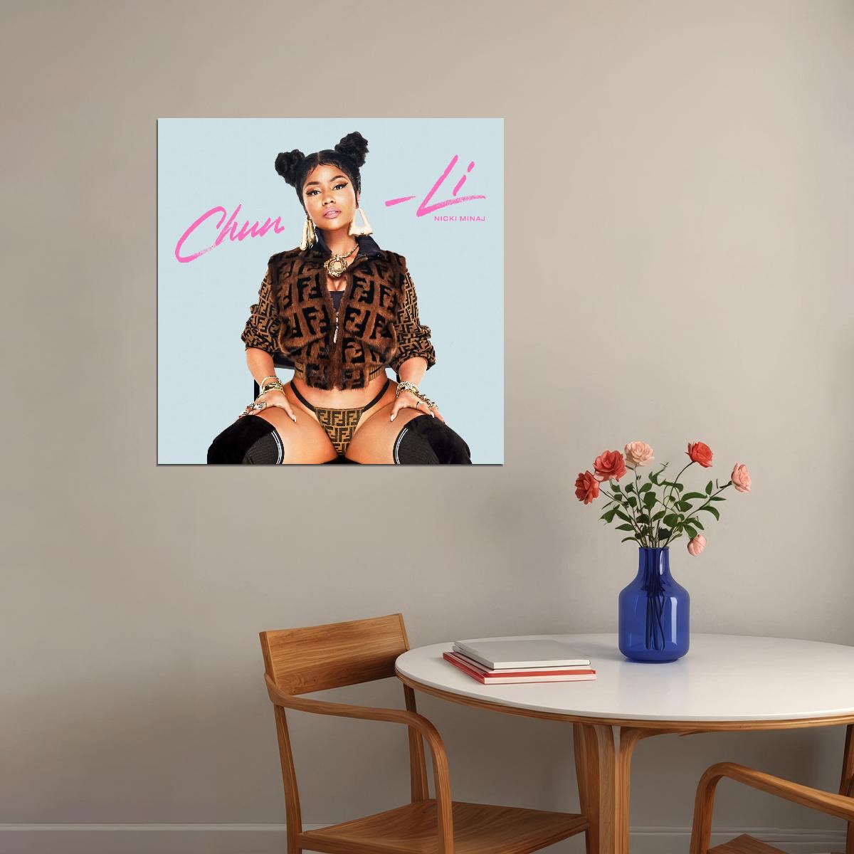 Nicki Minaj Chun-li Album Cover Art Pop Rap Music Poster Wall Print