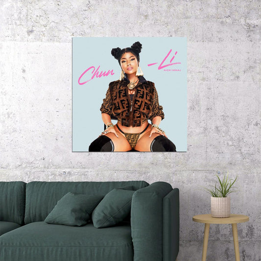 Nicki Minaj Chun-li Album Cover Art Pop Rap Music Poster Wall Print - xonomax