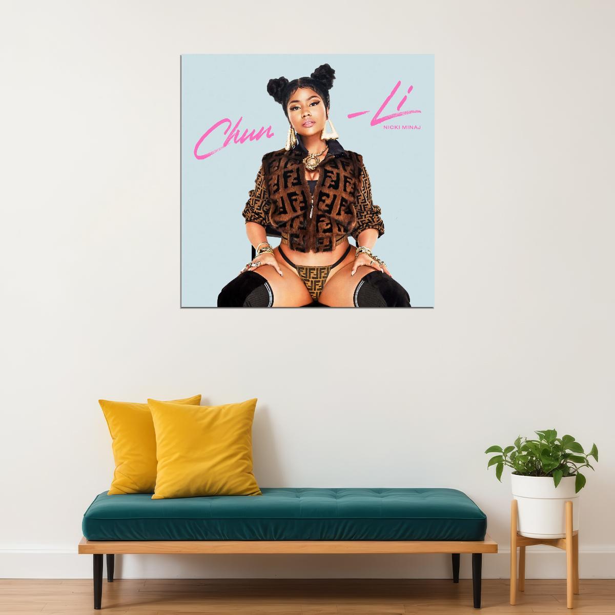 Nicki Minaj Chun-li Album Cover Art Pop Rap Music Poster Wall Print