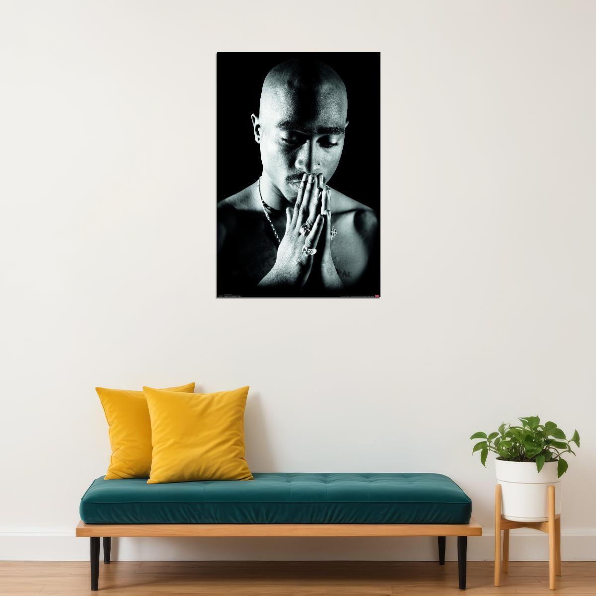 Tupac Shakur 2pac Prayer Album Cover Art Rap Music Poster Iconic Hip Hop Artist Print
