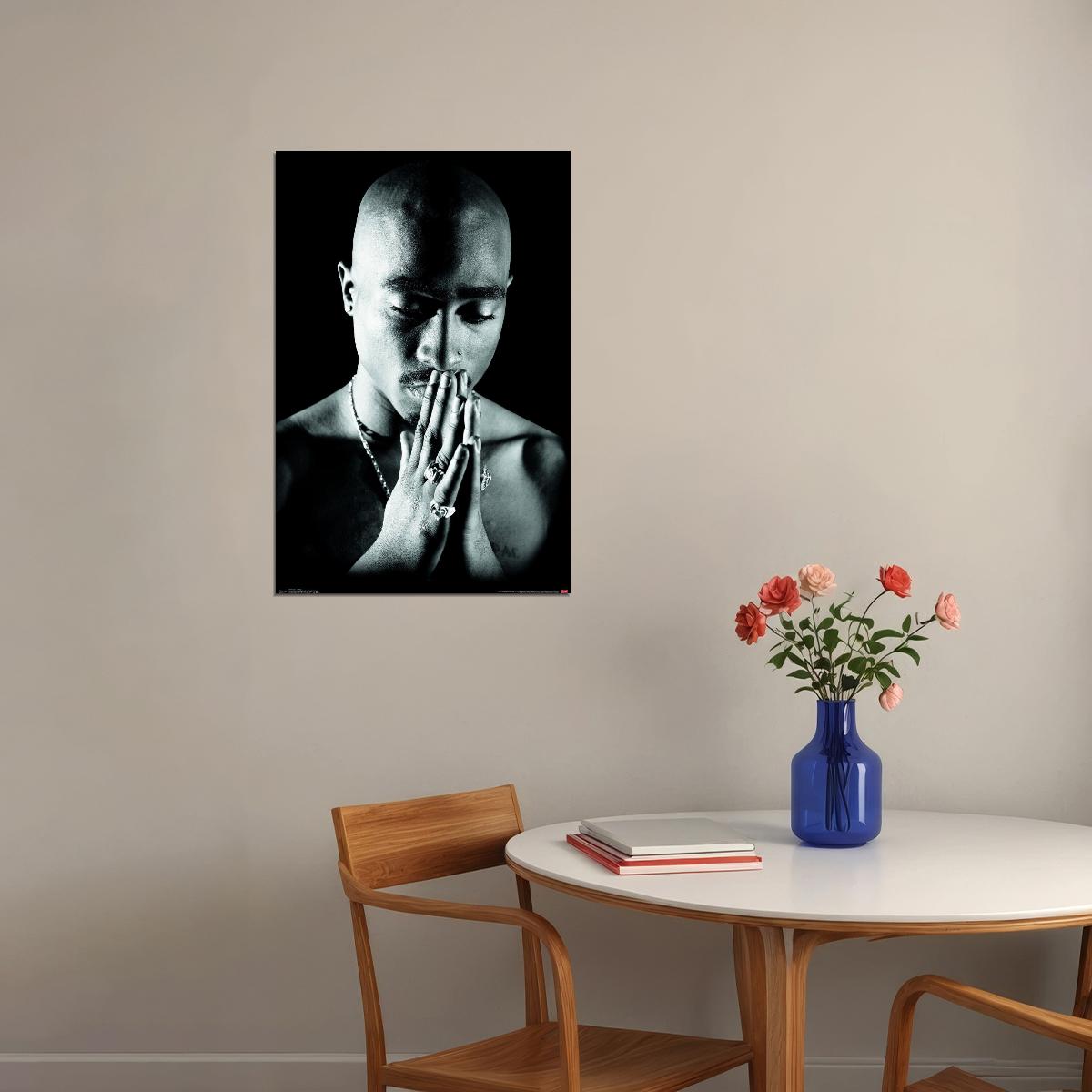 Tupac Shakur 2pac Prayer Album Cover Art Rap Music Poster Iconic Hip Hop Artist Print