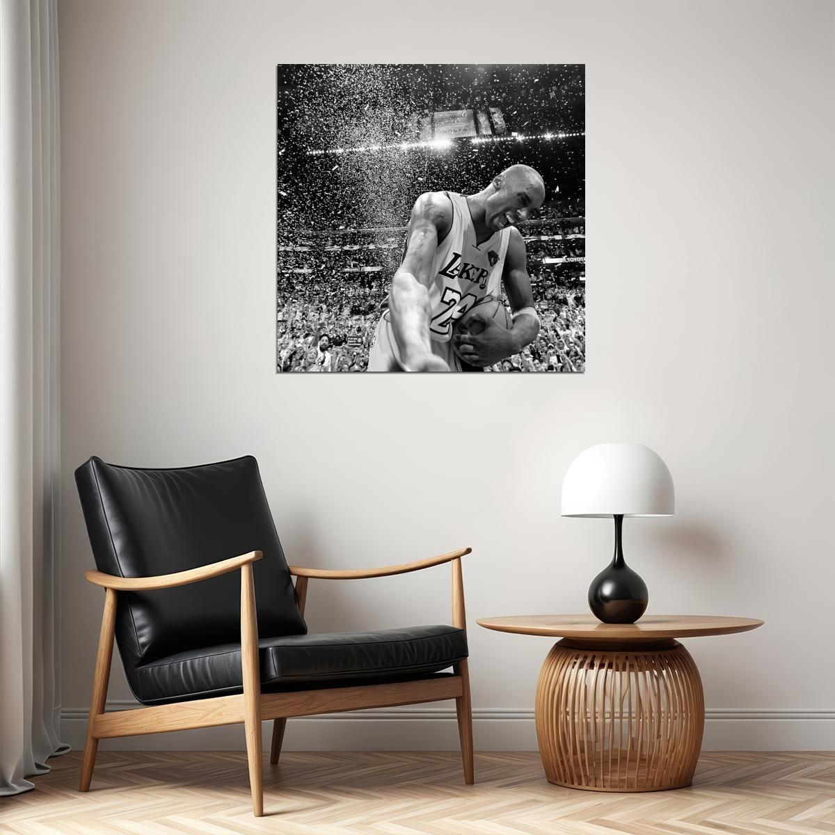 Kobe Bryant Poster Nba Basketball Player Wall Art Motivational Sports Print