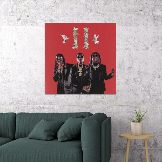 Migos Culture Album Cover Art Music Poster Hip-hop Wall Print - xonomax