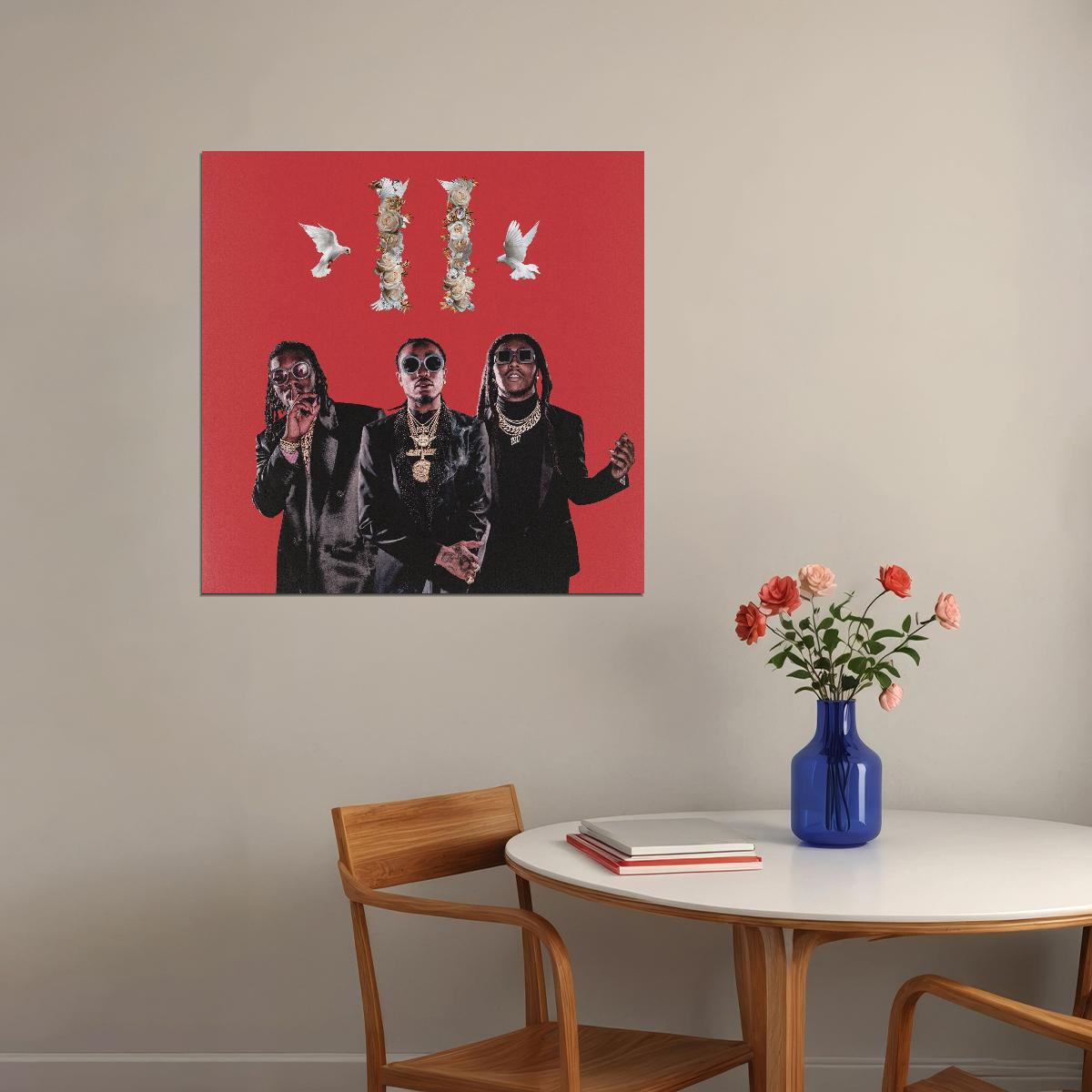 Migos Culture Album Cover Art Music Poster Hip-hop Wall Print - xonomax
