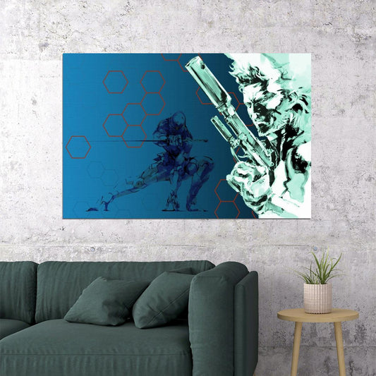 Metal Gear Solid Video Game Poster Gamer Wall Art - xonomax