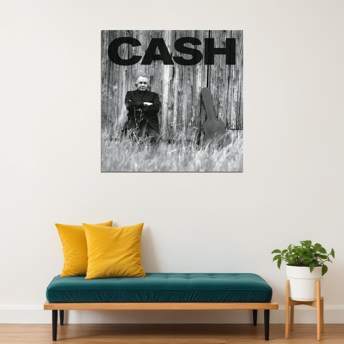 Johnny Cash Music Poster Country Legend Wall Art