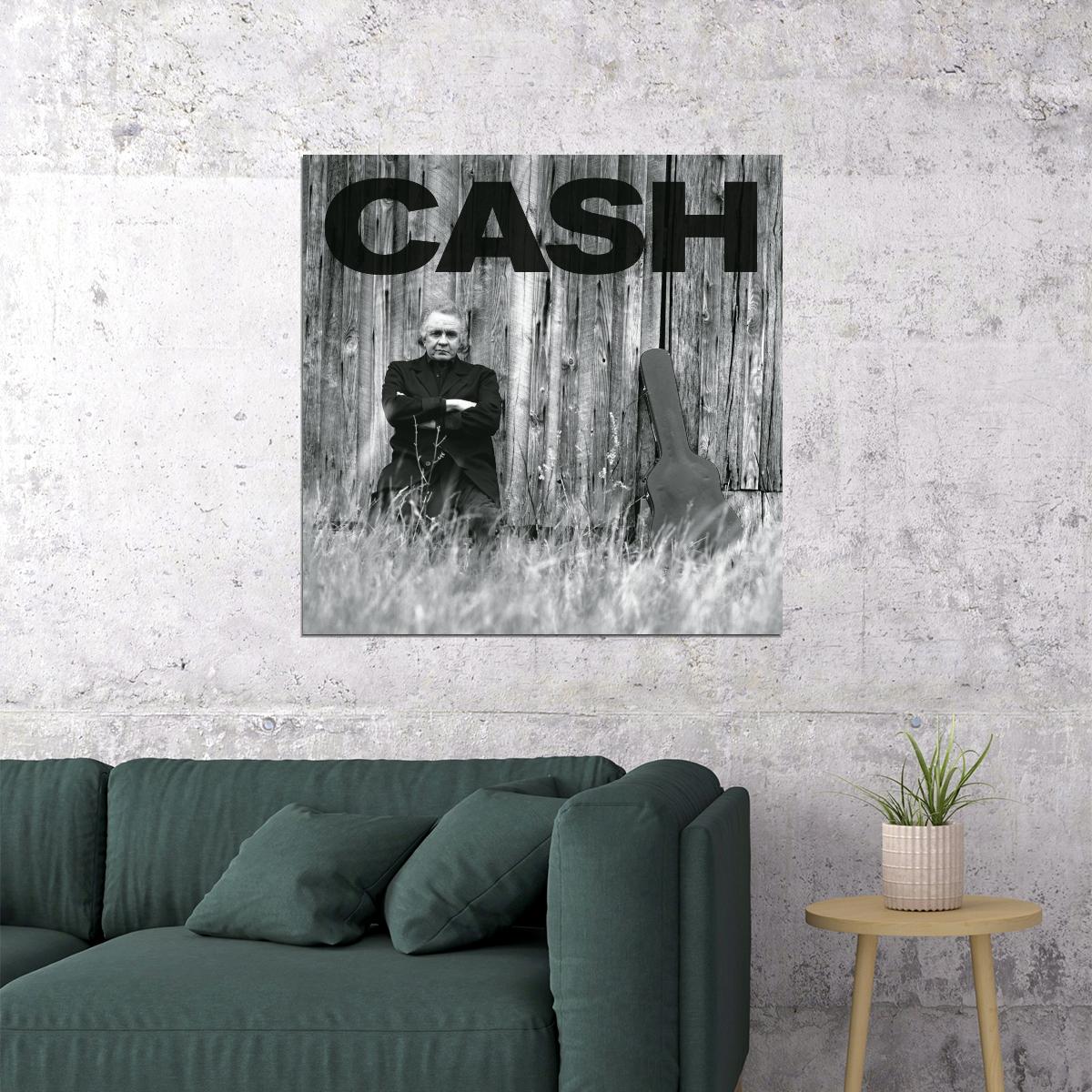 Johnny Cash Music Poster Country Legend Wall Art