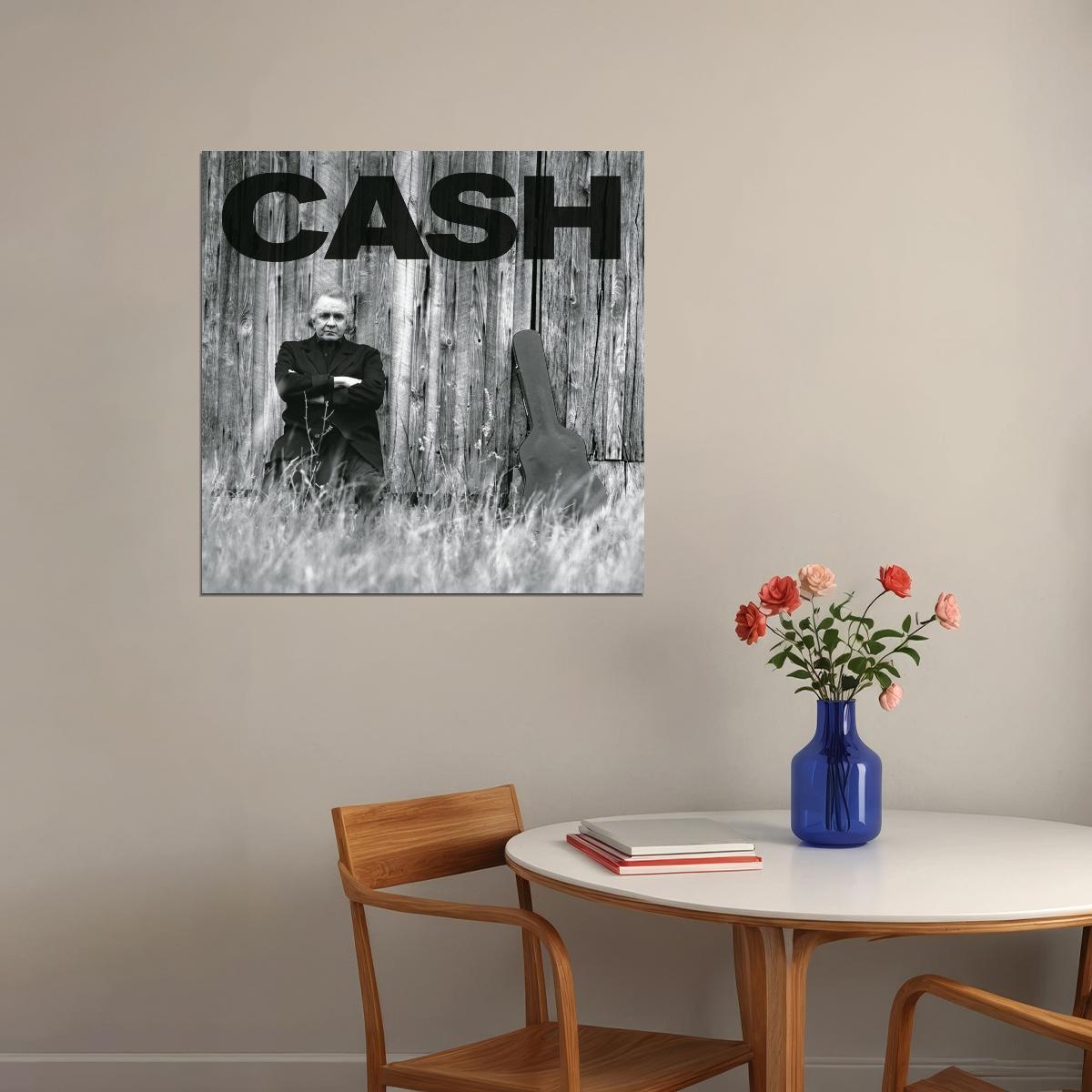 Johnny Cash Music Poster Country Legend Wall Art