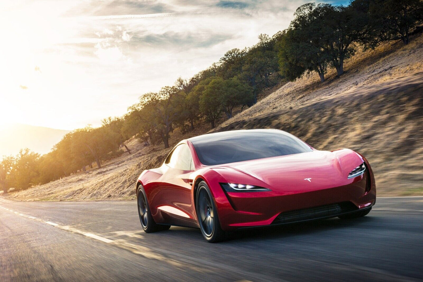 Tesla Sports Car Poster Iconic Electric Vehicle Wall Art
