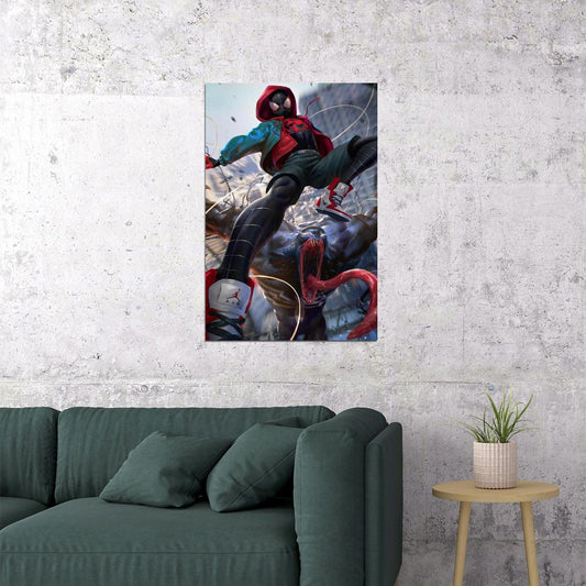 Spider-man Into The Spider-verse Venom Movie Poster Iconic Villain Print - xonomax