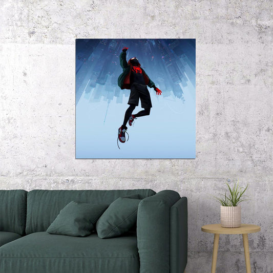 Spider-man Into The Spider-verse Movie Poster Animated Film Print - xonomax