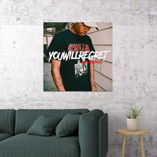 Ski Mask The Slump God You Will Regret Album Cover Art Music Poster Rapper Wall Print - xonomax