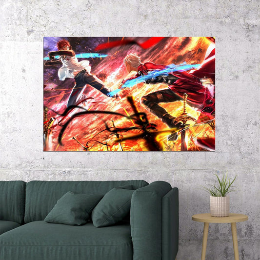 Fate Series Anime Poster Japanese Animation Wall Art Fantasy Manga Print - xonomax