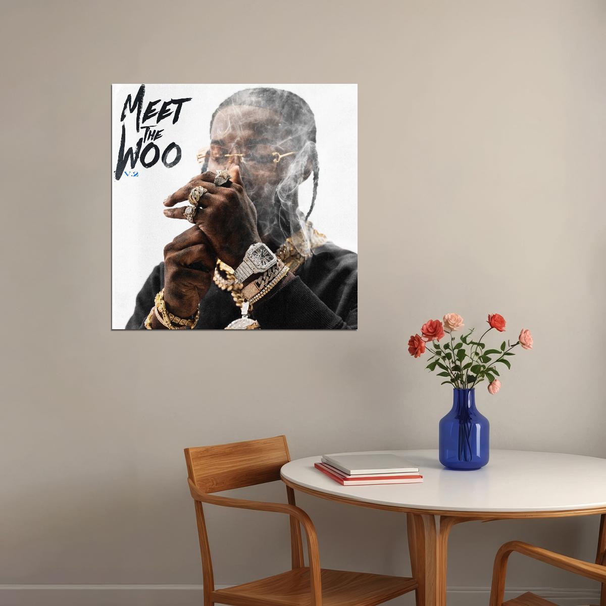 Pop Smoke Meet The Woo Album Cover Art Rap Music Poster Wall Print - xonomax