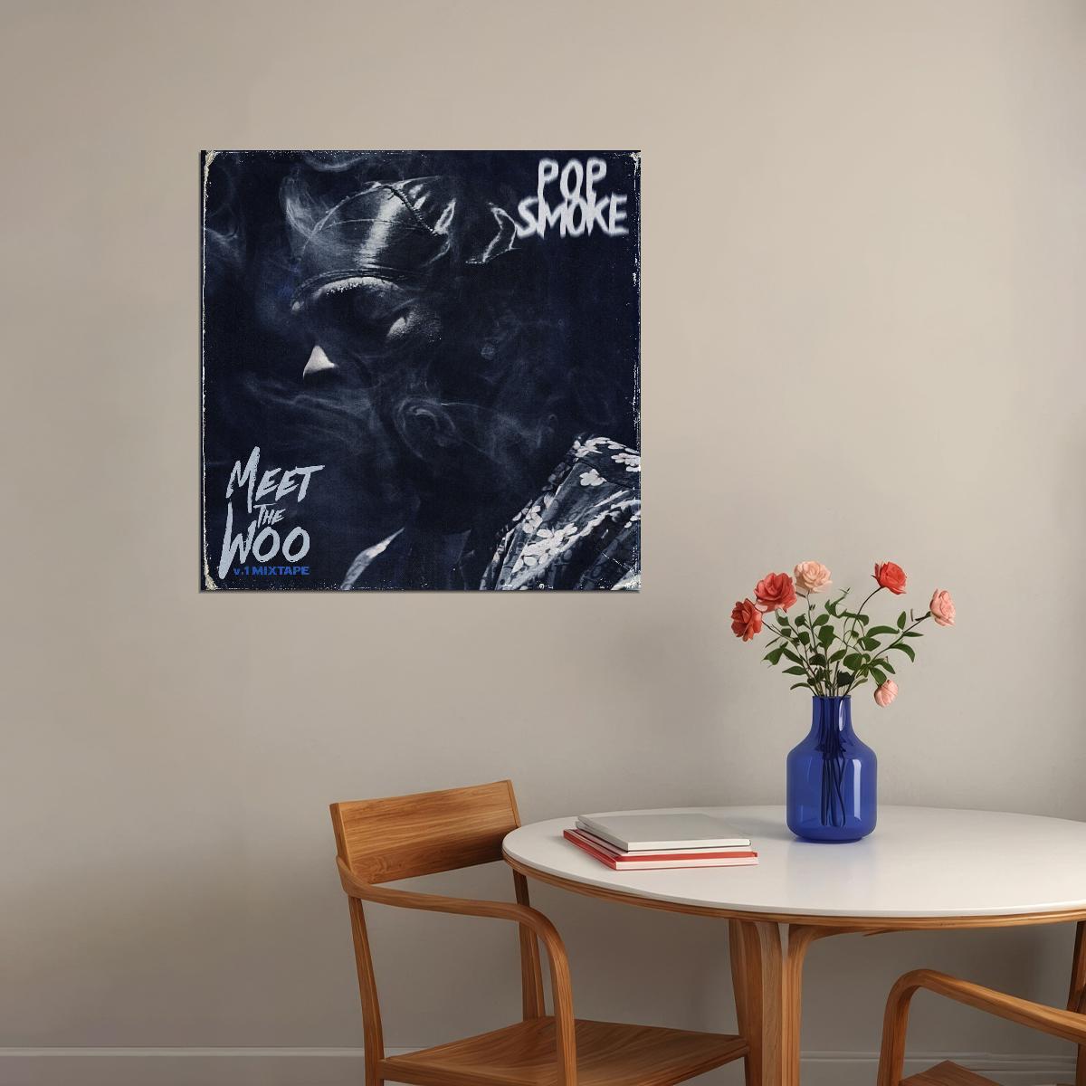Pop Smoke Meet The Woo Album Cover Art Rap Music Poster Wall Print - xonomax