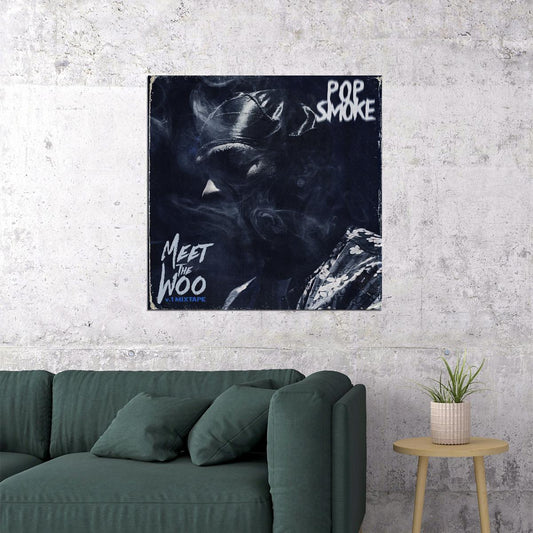 Pop Smoke Meet The Woo Album Cover Art Rap Music Poster Wall Print - xonomax
