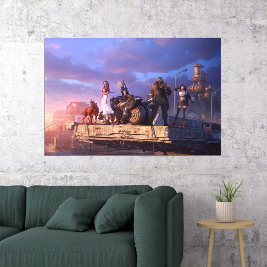 Final Fantasy Poster Video Game Series Wall Art Epic Rpg Print - xonomax