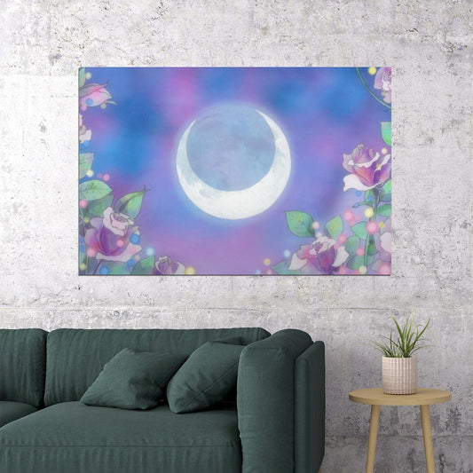 Sailor Moon Anime Poster Japanese Manga Art Cute Magic Wall Art - xonomax