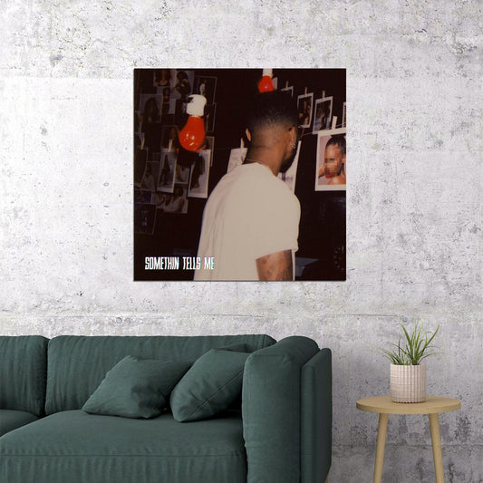 Bryson Tiller Somethin Tells Me Album Cover Art R&b Music Poster Singer Music Print - xonomax
