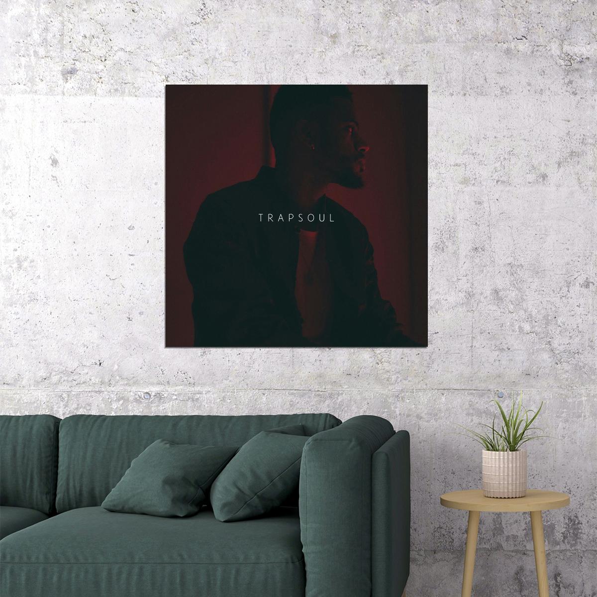 Bryson Tiller T R A P S O U L Album Cover Art R&b Music Poster Singer Music Print