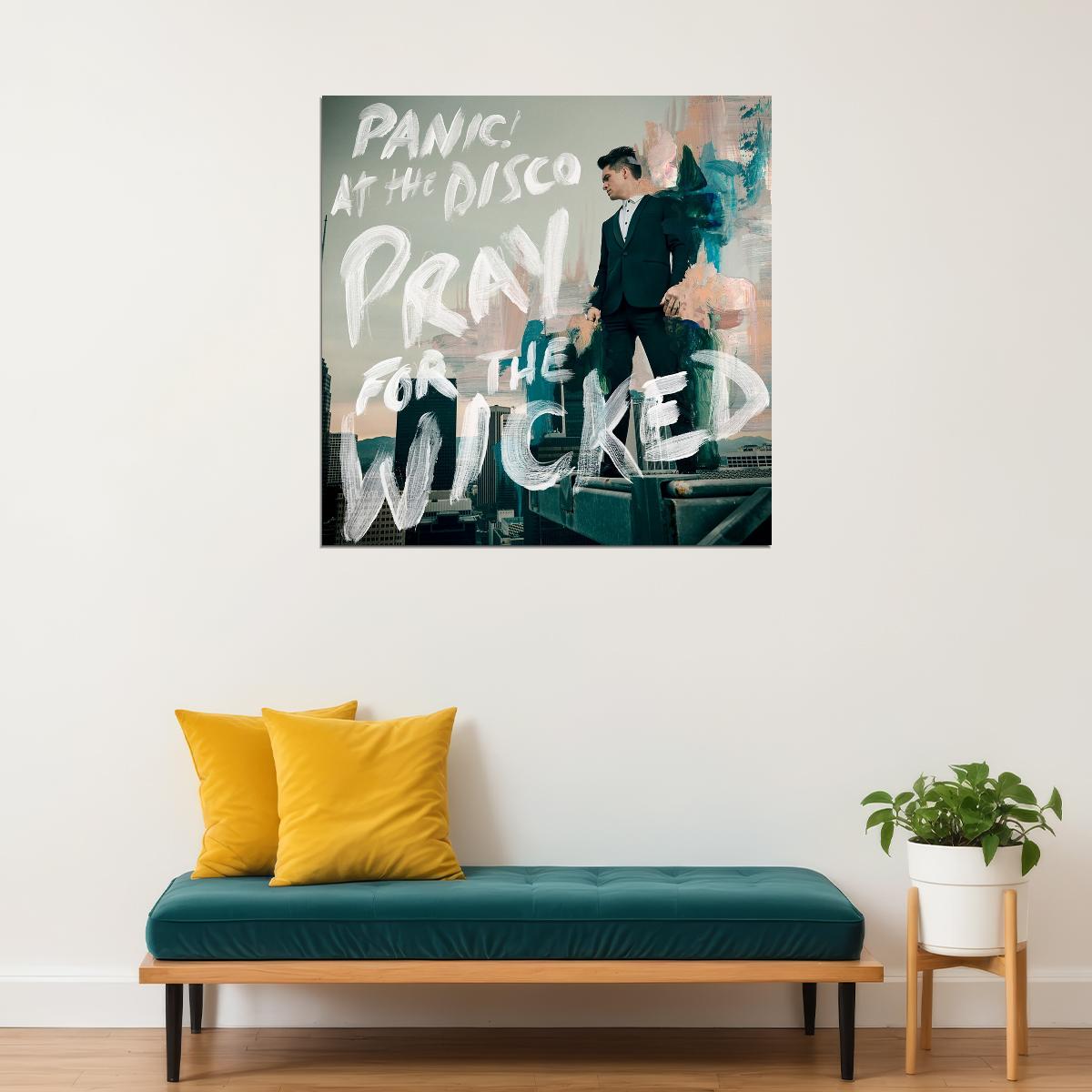 Panic! At The Disco Pray For The Wicked Album Cover Art Rock Music Poster Wall Print - xonomax