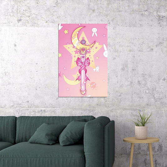 Sailor Moon Anime Poster Japanese Manga Art Cute Magic Wall Art - xonomax