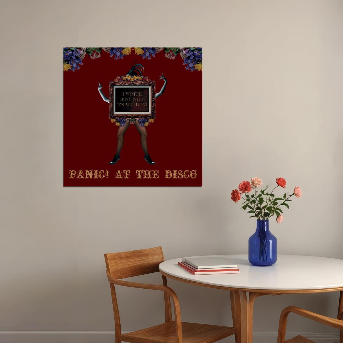 Panic! At The Disco I Write Sins Not Tragedies Album Cover Art Rock Music Poster Wall Print - xonomax