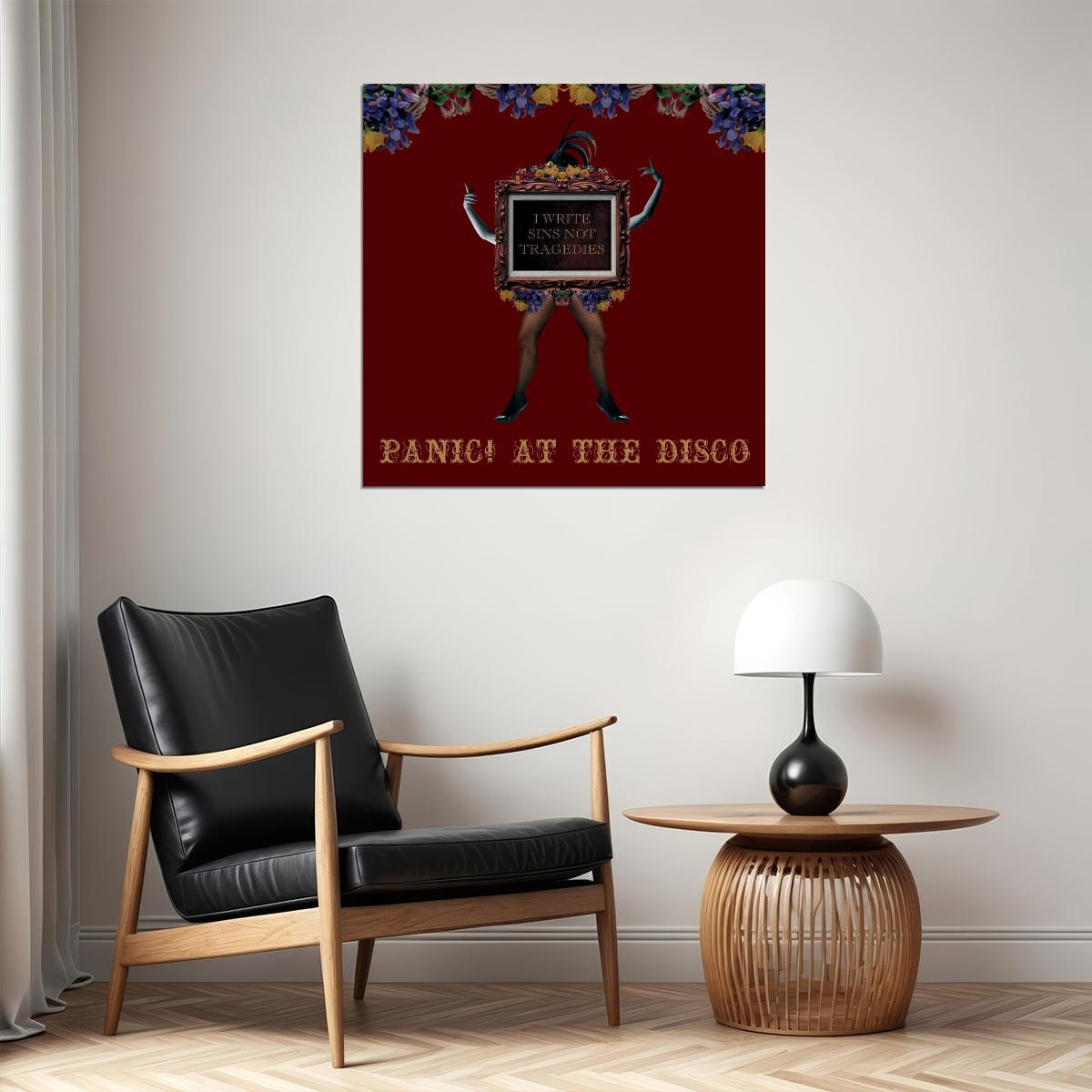 Panic! At The Disco I Write Sins Not Tragedies Album Cover Art Rock Music Poster Wall Print - xonomax