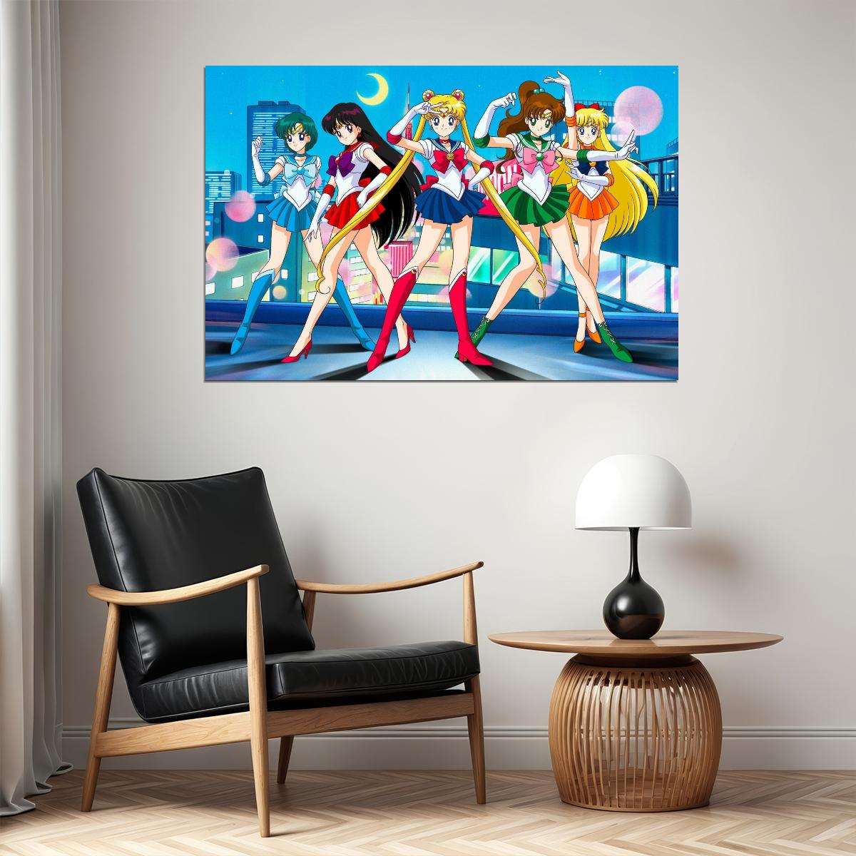 Sailor Moon Anime Poster Japanese Manga Art Cute Magic Wall Art
