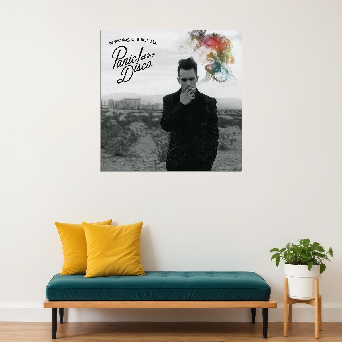 Panic! At The Disco Too Weird To Live Album Cover Art Rock Music Poster Wall Print - xonomax