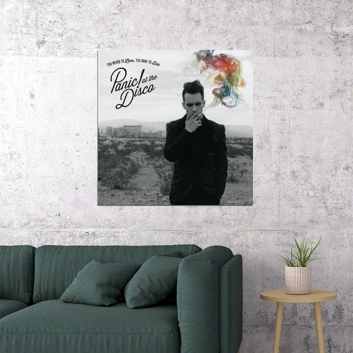 Panic! At The Disco Too Weird To Live Album Cover Art Rock Music Poster Wall Print - xonomax