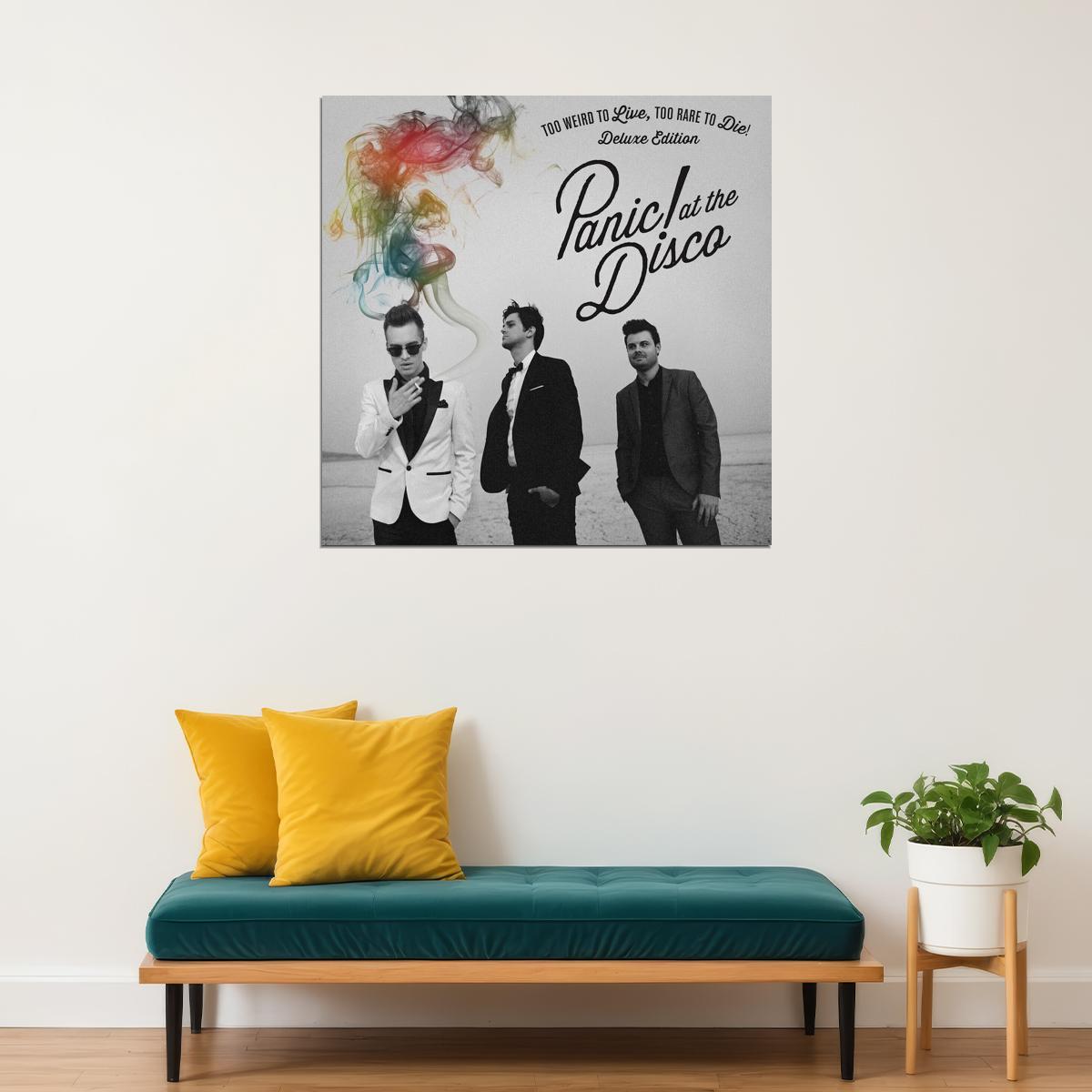 Panic! At The Disco Too Weird To Live Album Cover Art Rock Music Poster Wall Print - xonomax