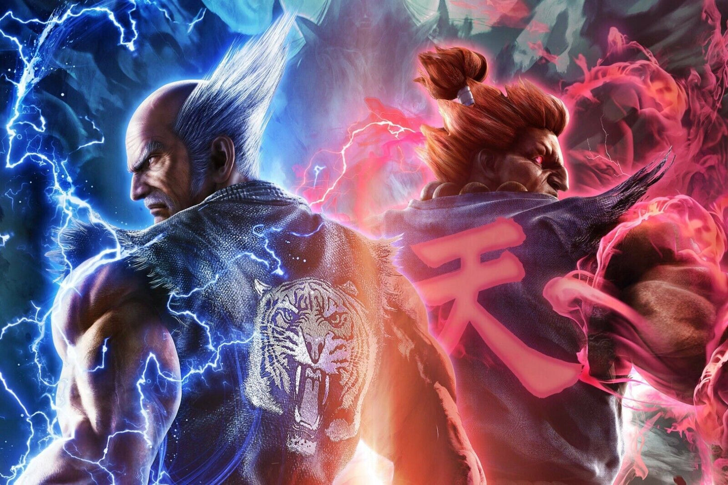Tekken Heihachi Akuma Character Poster Fighting Video Game Wall Art - xonomax