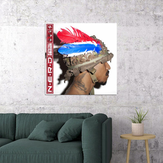N.e.r.d Nothing Album Cover Art Music Poster Famous Band Wall Print - xonomax